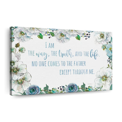 I Am The Way Canvas Wall Art - Christian Canvas Wall Art - Religious Wall Art Canvas
