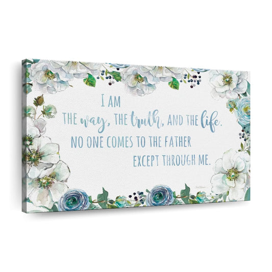 I Am The Way Canvas Wall Art - Christian Canvas Wall Art - Religious Wall Art Canvas