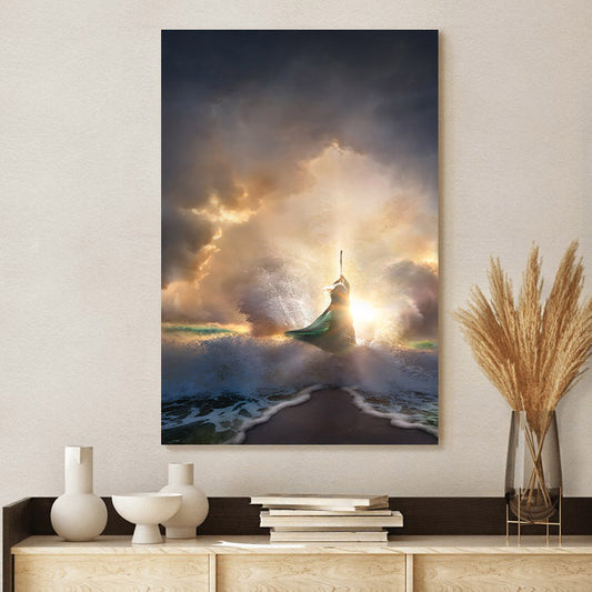 I Am With Thee Canvas Picture - Jesus Canvas Wall Art - Christian Wall Art