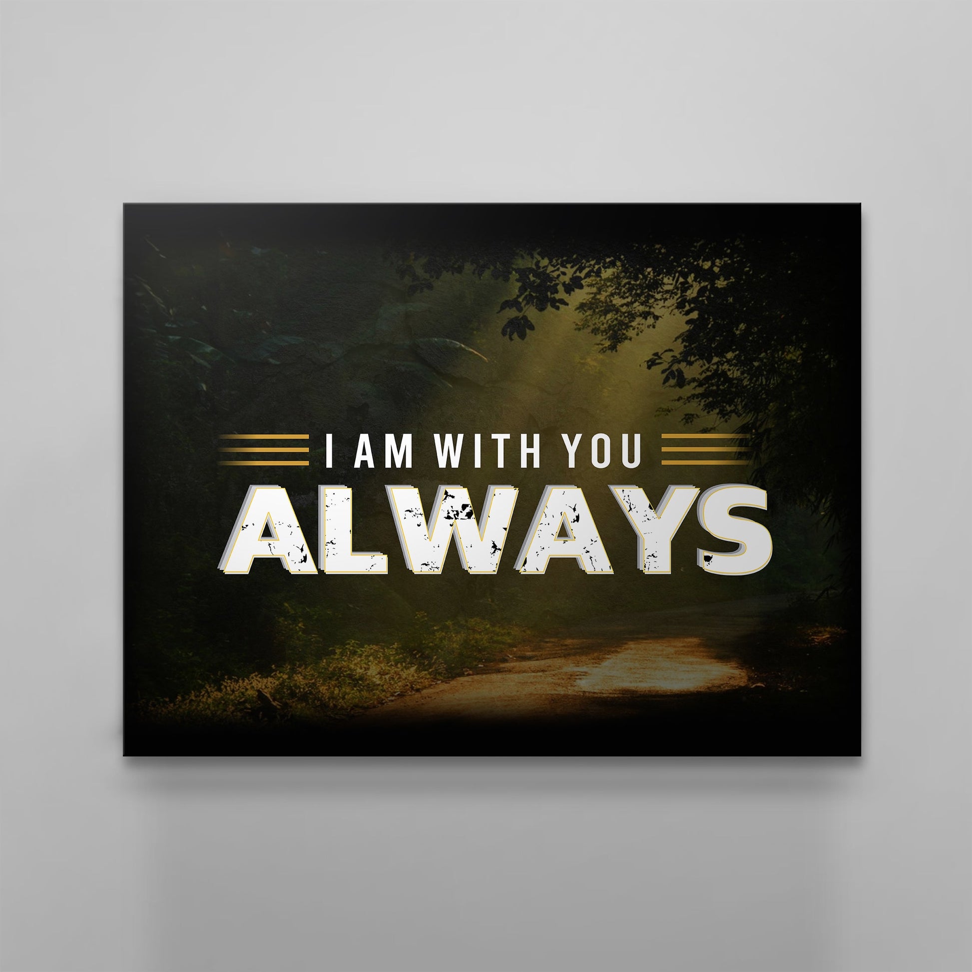 I Am With You Always Canvas - Religious Canvas Art - Christian Canvas Wall Art - Ciaocustom