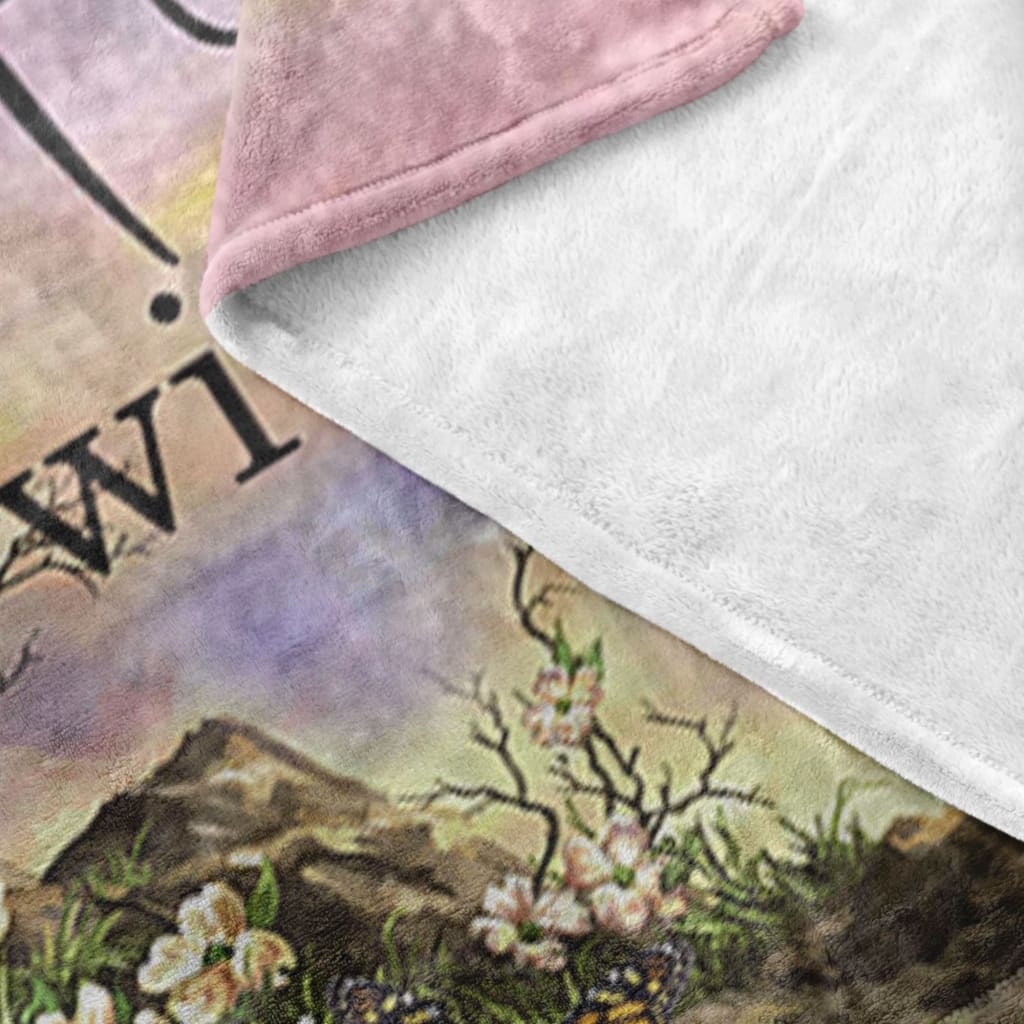 I Am With You Always Matthew 2820 Fleece Blanket - Christian Blanket - Bible Verse Blanket