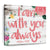 I Am With You Square Canvas Wall Art - Christian Wall Decor - Christian Wall Hanging