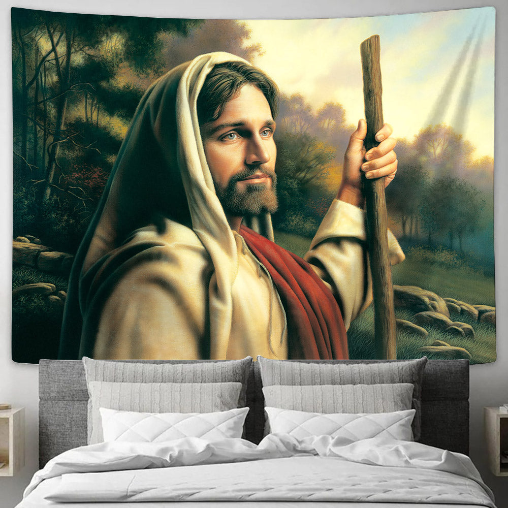 I Am the Way Wall Art Tapestry - Religious Tapestry Christian - Jesus Pictures - Christian Wall Tapestry