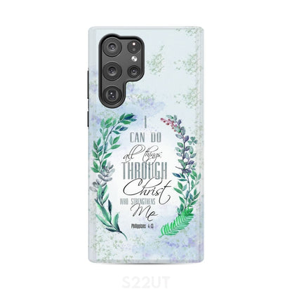 I Can Do All Things Through Christ - Bay Leaf - Christian Phone Case - Inspirational Bible Scripture iPhone Cases