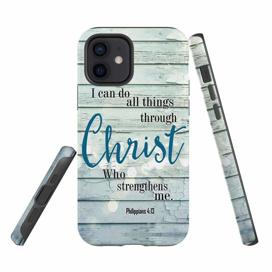 I Can Do All Things Through Christ Bible Verse Phone Case - Scripture Phone Cases - Iphone Cases Christian