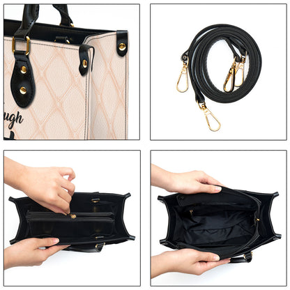 I Can Do All Things Through Christ Leather Handbag - Religious Gifts For Women - Women Pu Leather Bag