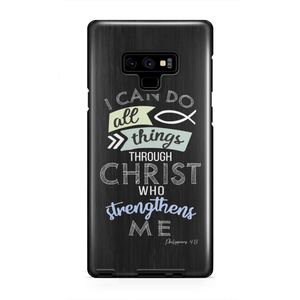I Can Do All Things Through Christ Philippians 413 Bible Verse Phone Case - Inspirational Bible Scripture iPhone Cases