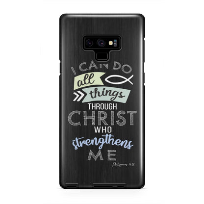 I Can Do All Things Through Christ Philippians 413 Bible Verse Phone Case - Inspirational Bible Scripture iPhone Cases
