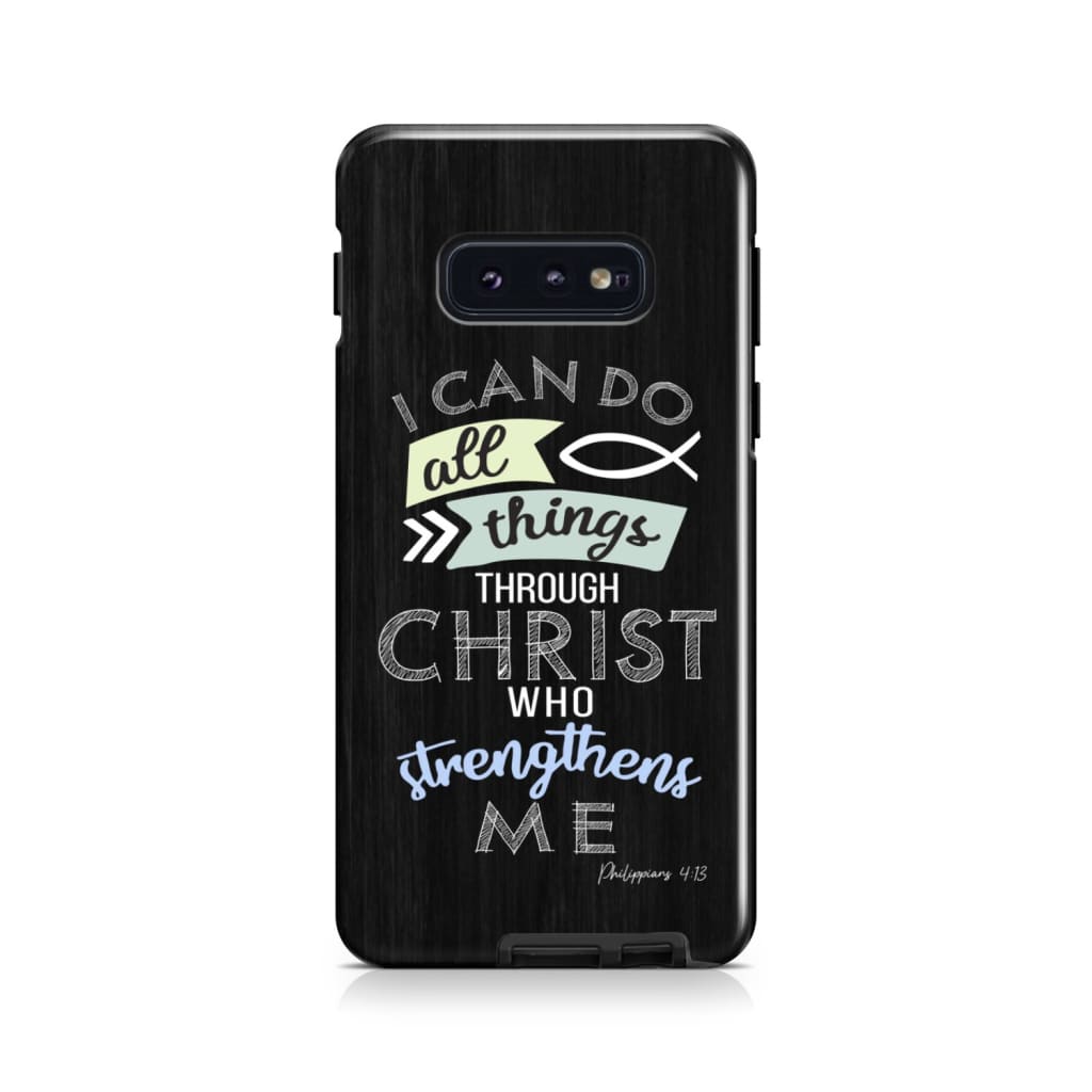 I Can Do All Things Through Christ Philippians 413 Bible Verse Phone Case - Inspirational Bible Scripture iPhone Cases