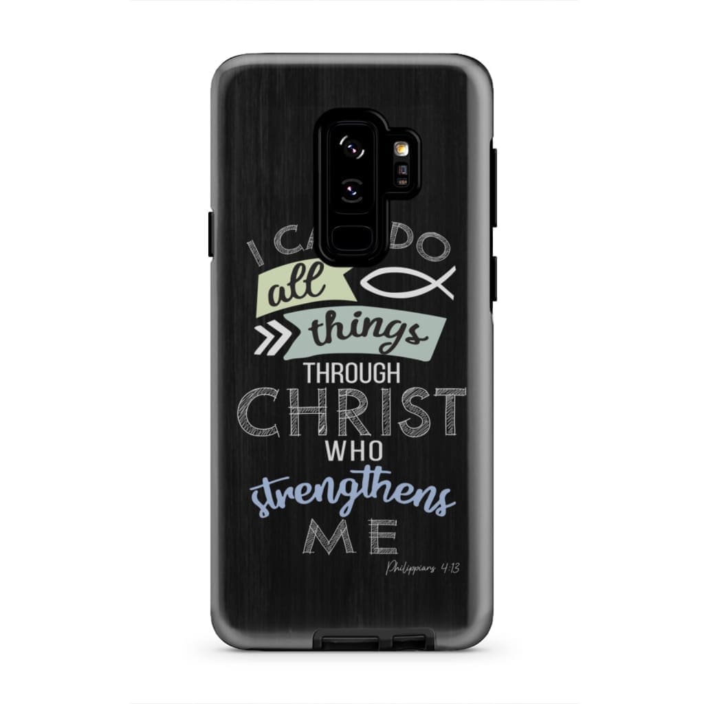 I Can Do All Things Through Christ Philippians 413 Bible Verse Phone Case - Inspirational Bible Scripture iPhone Cases