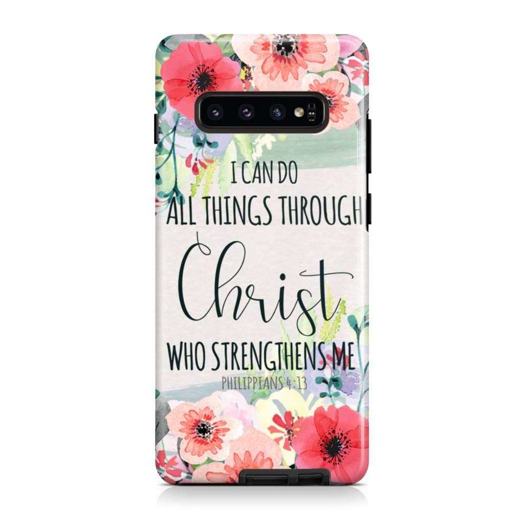 I Can Do All Things Through Christ Philippians 413 Phone Case - Scripture Phone Cases - Iphone Cases Christian