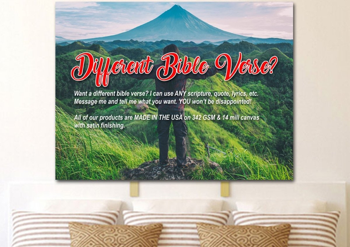 I Can Do All This Through Him Who Gives Me Strength Canvas Wall Art - Christian Canvas Wall Art