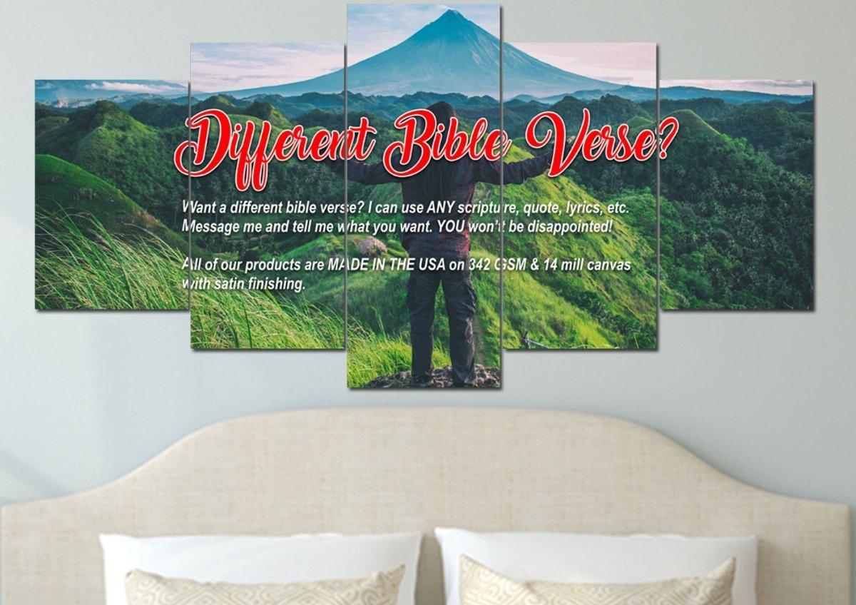 I Can Do All This Through Him Who Gives Me Strength Canvas Wall Art - Christian Canvas Wall Art