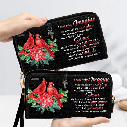 I Can Only Imagine Clutch Purse For Women - Personalized Name - Christian Gifts For Women