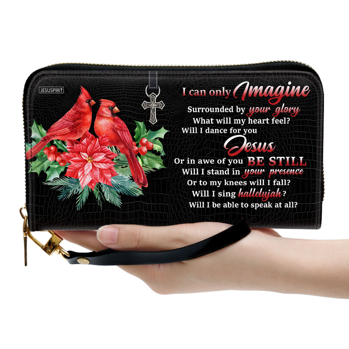 I Can Only Imagine Clutch Purse For Women - Personalized Name - Christian Gifts For Women