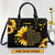 I Can Only Imagine Sunflower And Cross Personalized Leather Handbag With Handle - Gifts For Religious Women