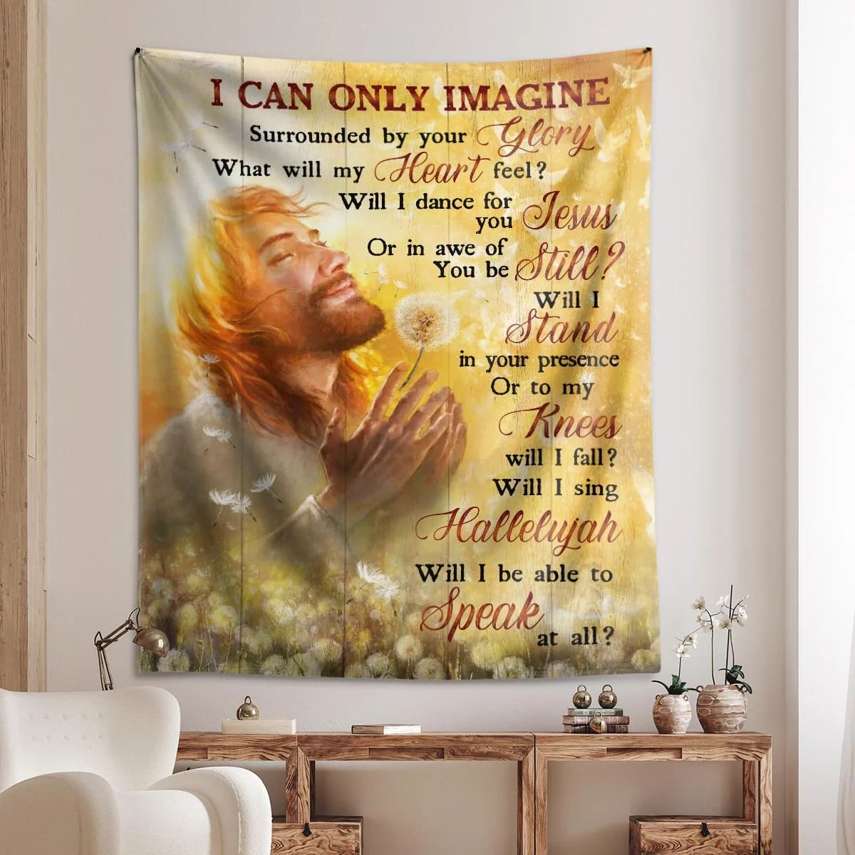 I Can Only Imagine Surrounded By Your Glory God Tapestry Jesus Tapestry Christian Tapestry