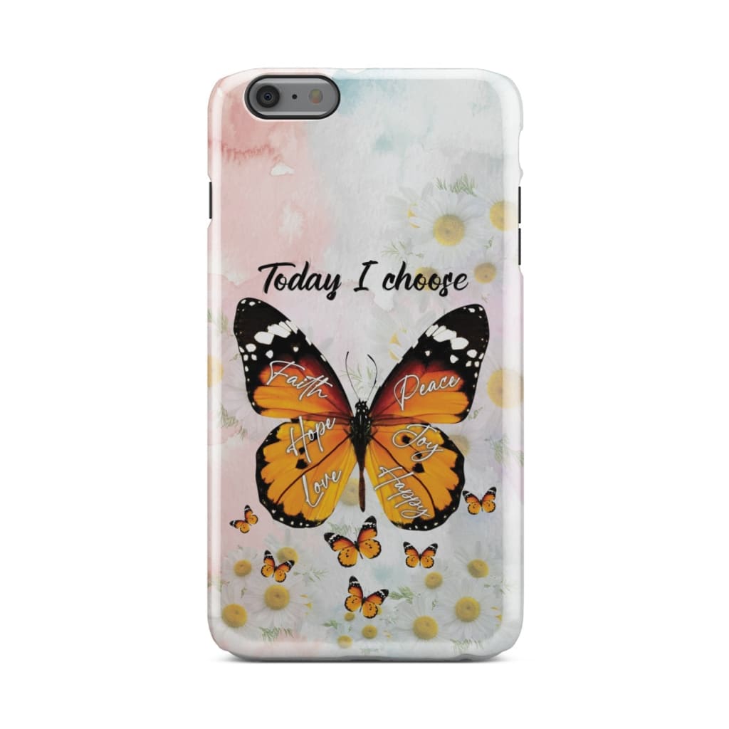 I Choose Faith Hope Love Peace Joy Happy Christian Phone Case - Inspirational Bible Scripture iPhone Cases
