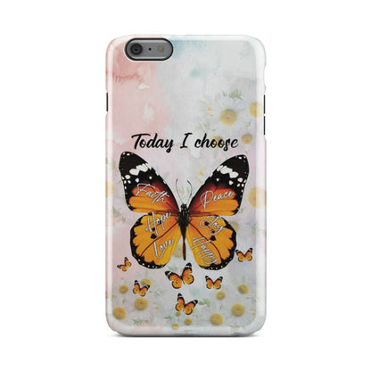 I Choose Faith Hope Love Peace Joy Happy Christian Phone Case - Inspirational Bible Scripture iPhone Cases