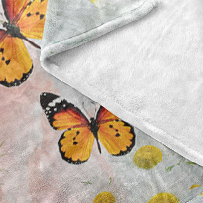 I Choose Faith Hope Love Peace Joy Happy Fleece Blanket - Christian Blanket - Bible Verse Blanket