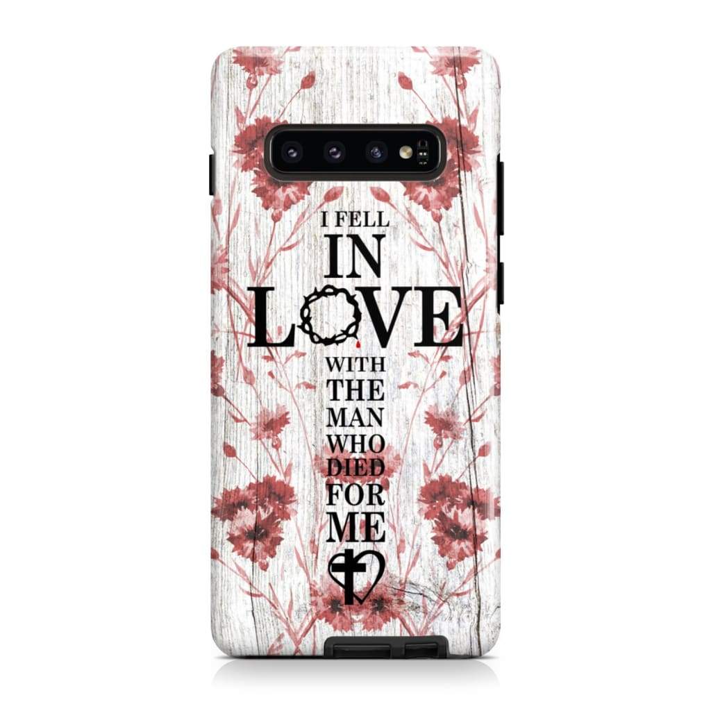 I Fell In Love With The Man Who Died For Me Christian Phone Case - Scripture Phone Cases - Iphone Cases Christian