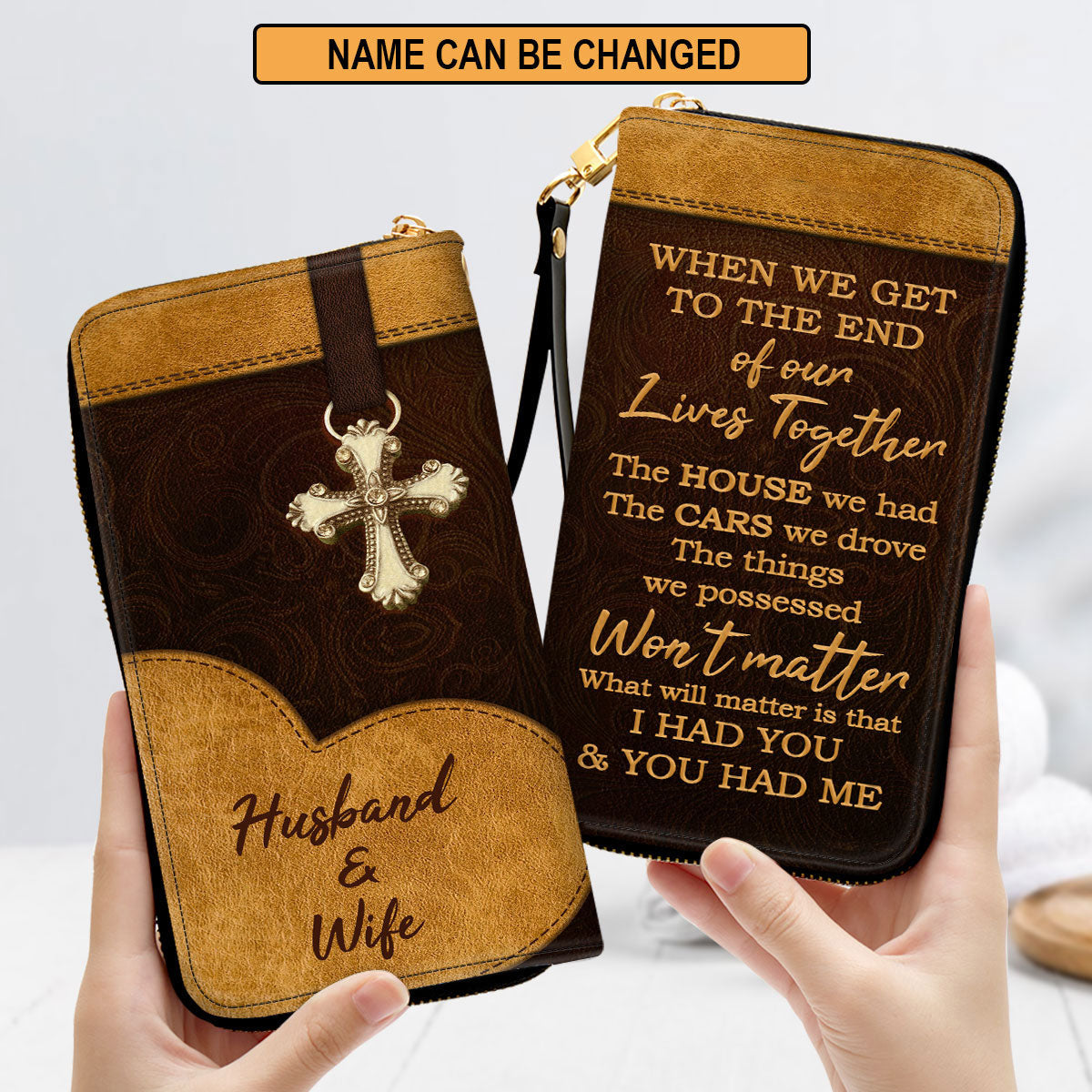 I Had You And You Had Me Valentine Gifts For Wife Clutch Purse For Women - Personalized Name - Christian Gifts For Women