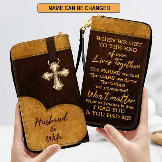 I Had You And You Had Me Valentine Gifts For Wife Clutch Purse For Women - Personalized Name - Christian Gifts For Women