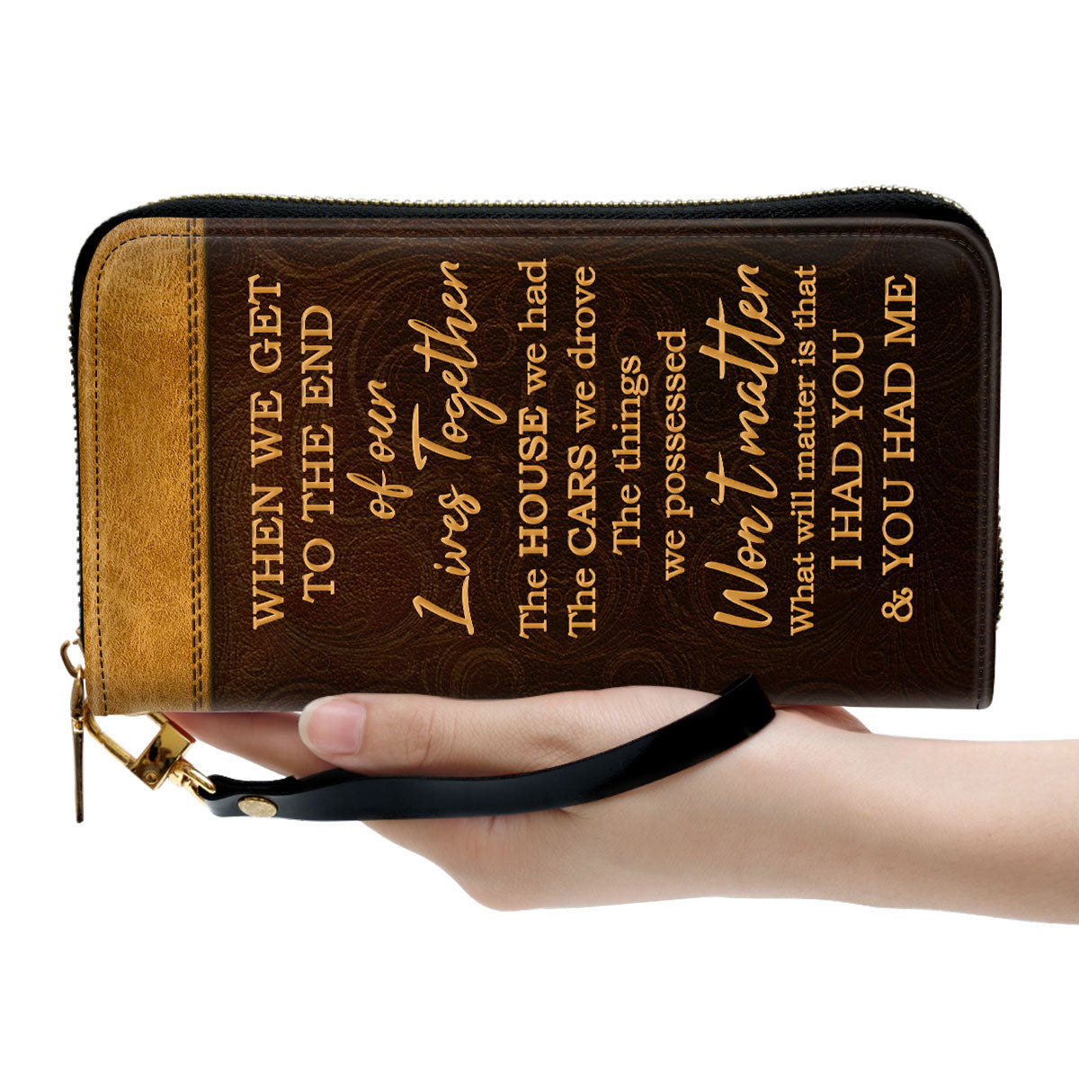 I Had You And You Had Me Valentine Gifts For Wife Clutch Purse For Women - Personalized Name - Christian Gifts For Women