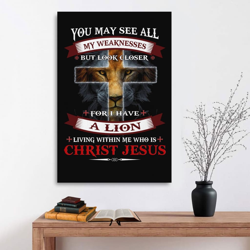 I Have A Lion Who Is Christ Jesus Canvas Wall Art - Christian Canvas Prints - Bible Verse Canvas