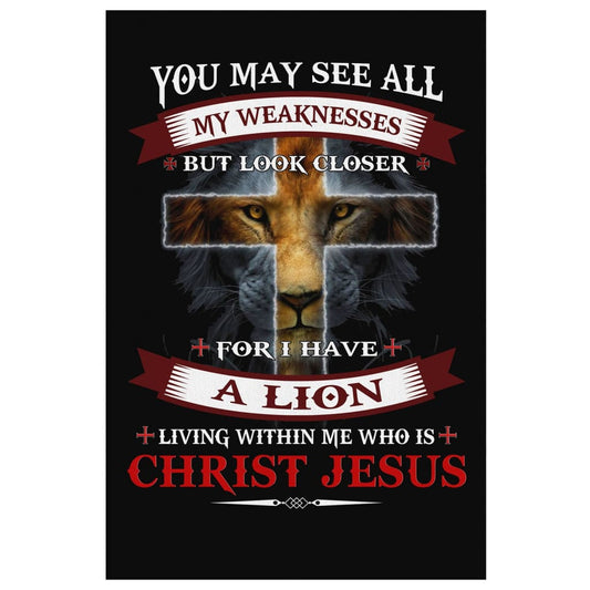 I Have A Lion Who Is Christ Jesus Canvas Wall Art - Christian Canvas Prints - Bible Verse Canvas