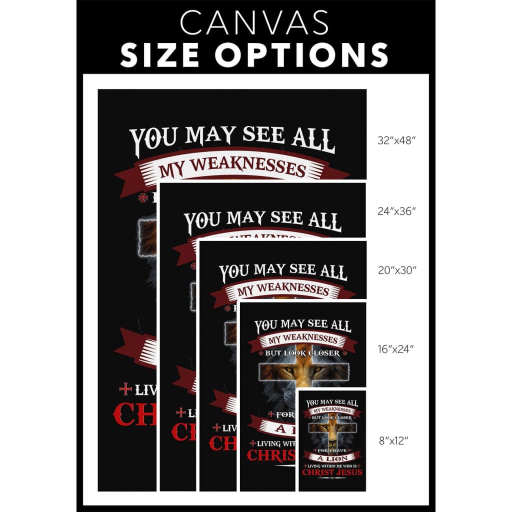 I Have A Lion Who Is Christ Jesus Canvas Wall Art - Christian Canvas Prints - Bible Verse Canvas