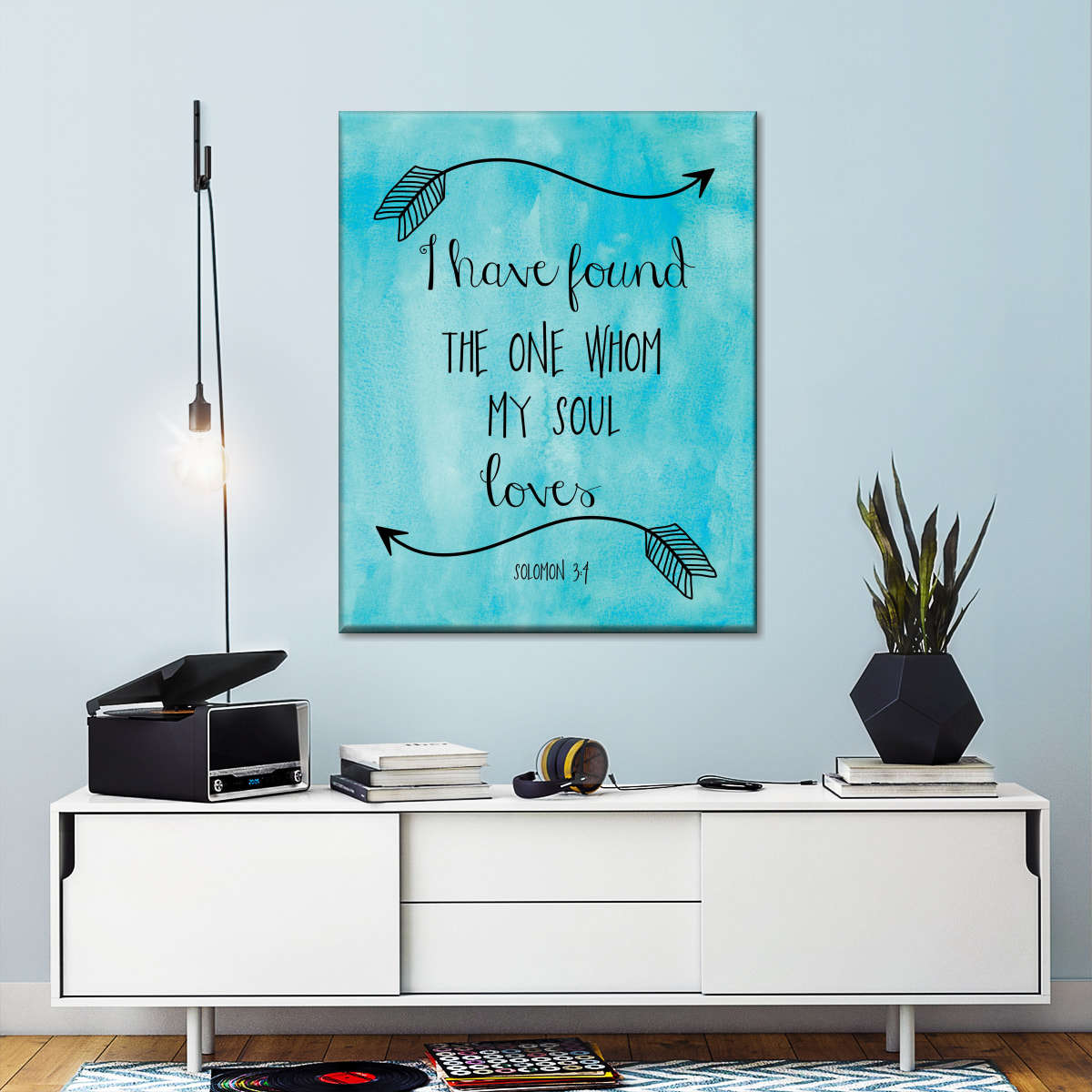 I Have Found The One Whom My Soul Loves Solomon Canvas Wall Art 1 - Canvas Religious Wall Art - Christian Wall Decor Living Room