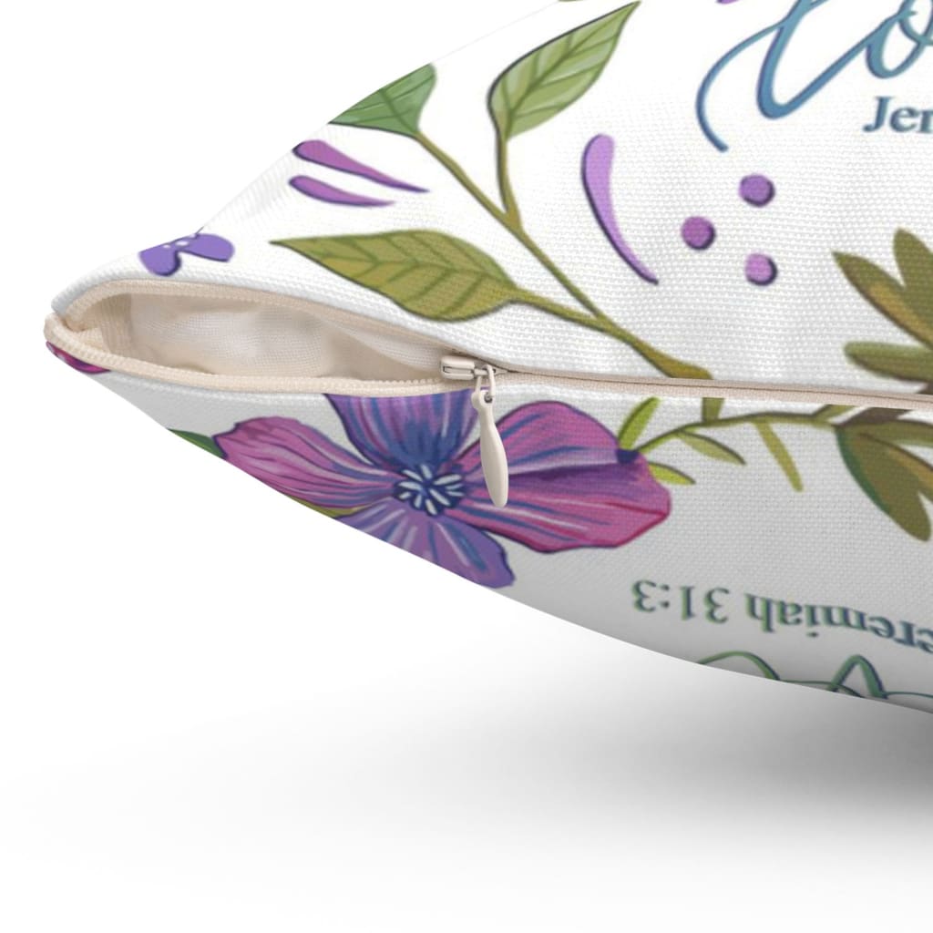 I Have Loved You With An Everlasting Love Jeremiah 313 Bible Verse Pillow