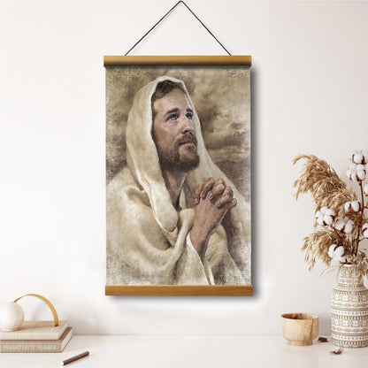 I Have Prayed For Thee Hanging Canvas Wall Art - Jesus Picture - Jesus Portrait Canvas - Religious Canvas