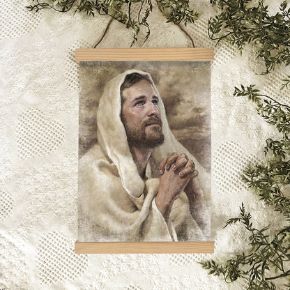 I Have Prayed For Thee Hanging Canvas Wall Art - Jesus Picture - Jesus Portrait Canvas - Religious Canvas