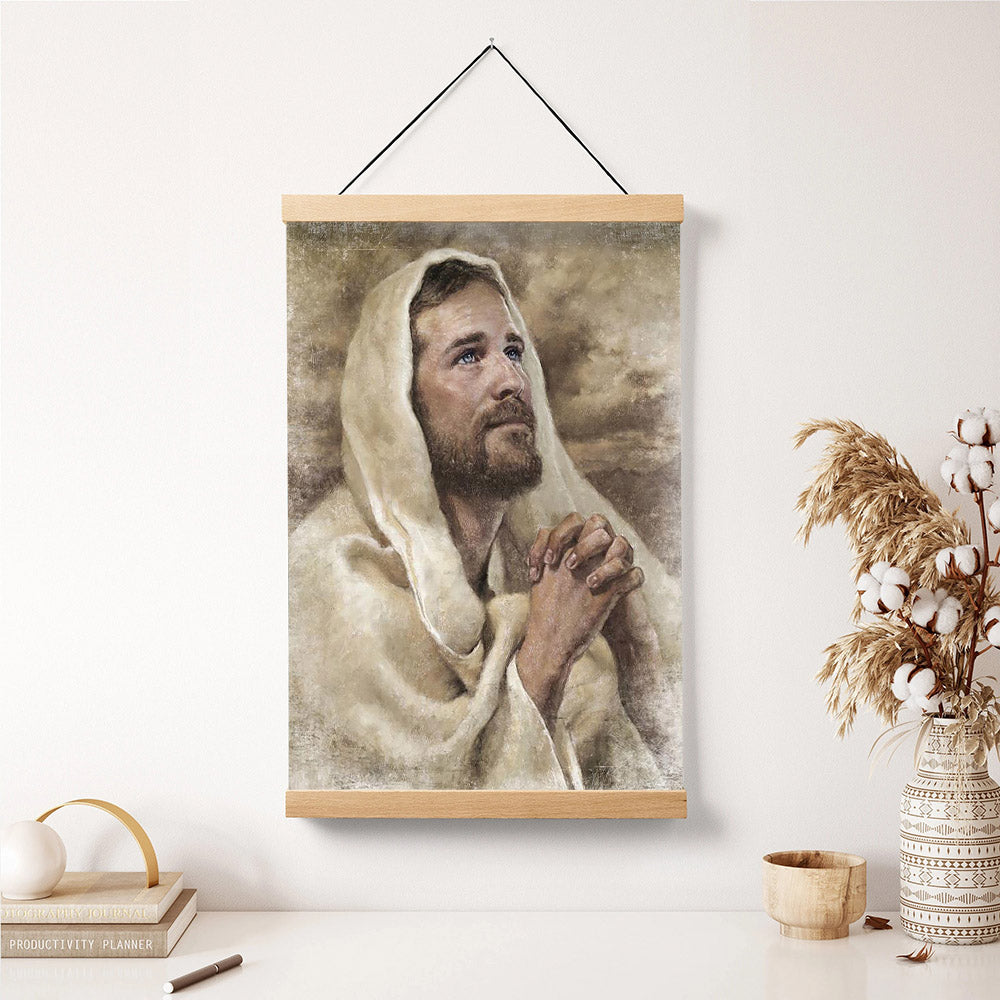 I Have Prayed For Thee Hanging Canvas Wall Art - Jesus Picture - Jesus Portrait Canvas - Religious Canvas