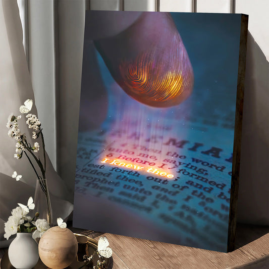 I Knew Thee Wall Art Decor Prints Canvs - Religious Posters
