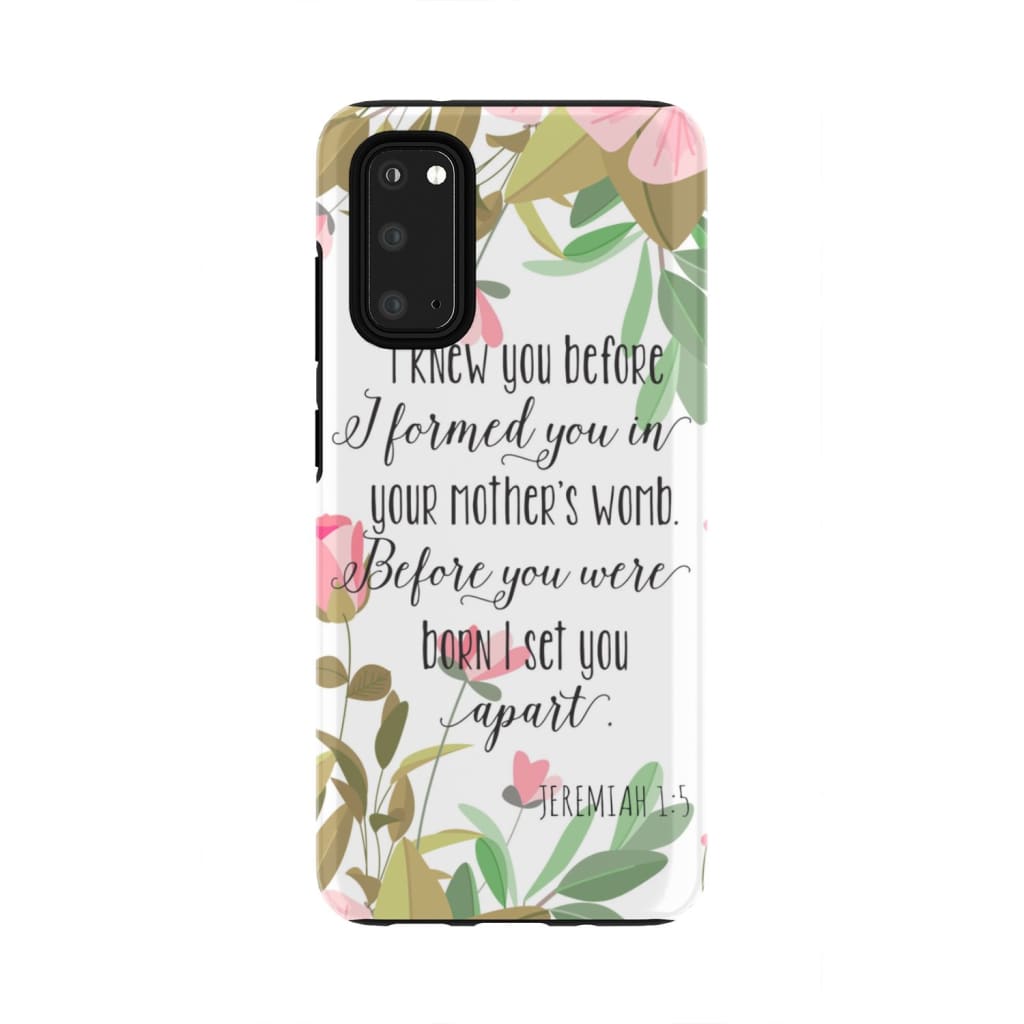 I Knew You Before I Formed You Jeremiah 15 Phone Case - Scripture Phone Cases - Iphone Cases Christian