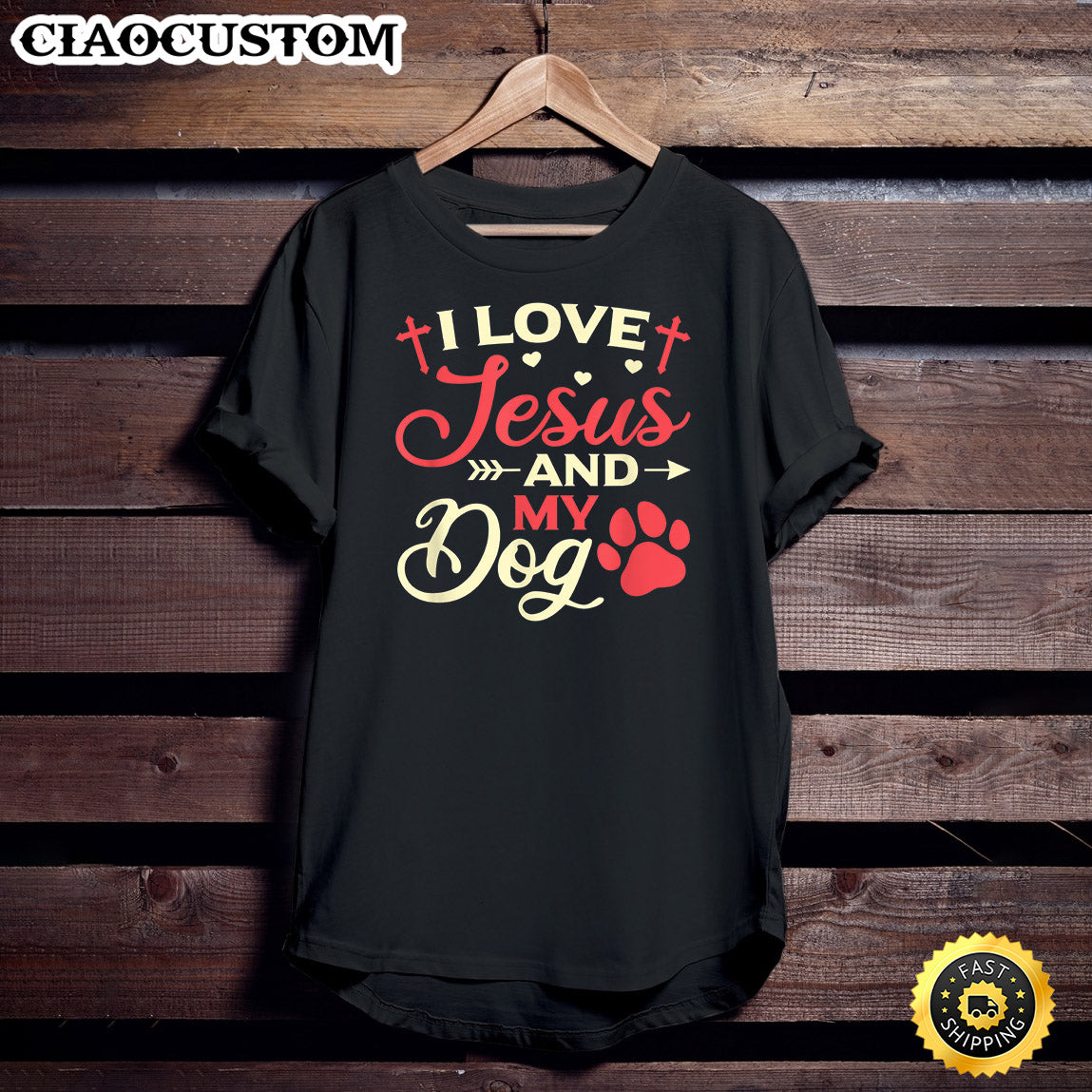 I Love Jesus And My Dog Religious Dog Owner Unisex T Shirt - Men Women T-Shirts