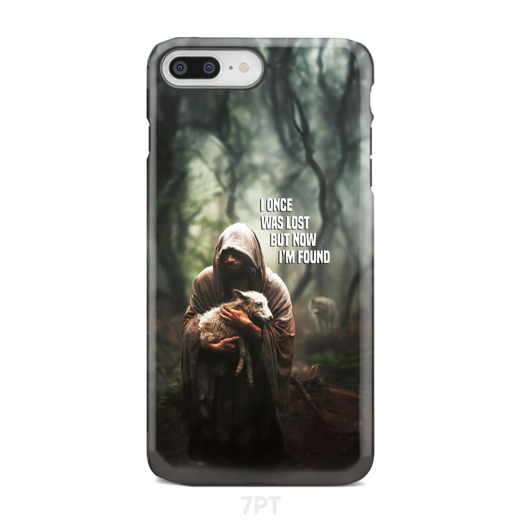 I Once Was Lost but Now I'm Found Jesus and Lost Sheep Phone Case - Bible Verse IPhone & Samsung Cases
