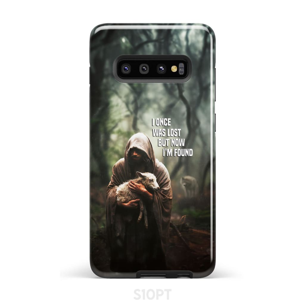 I Once Was Lost but Now I'm Found Jesus and Lost Sheep Phone Case - Bible Verse IPhone & Samsung Cases