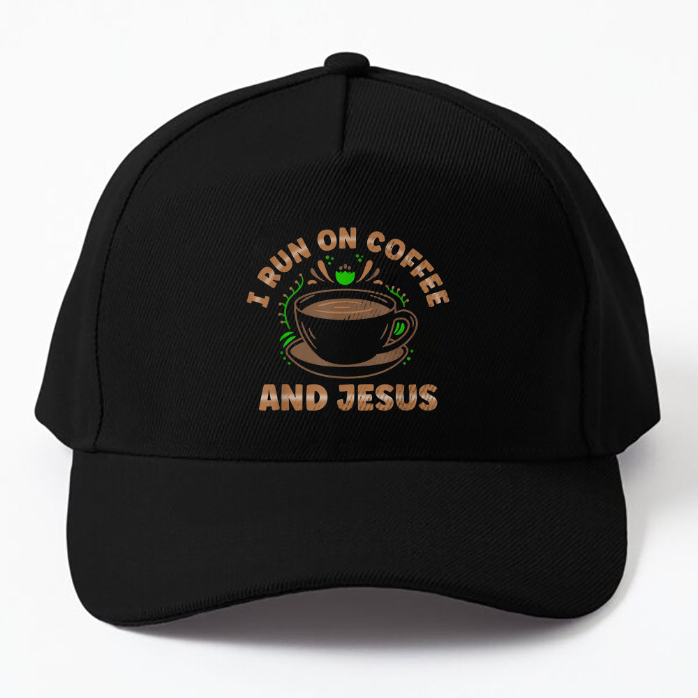 I Run On Coffee And Jesus For Women And Men Cap