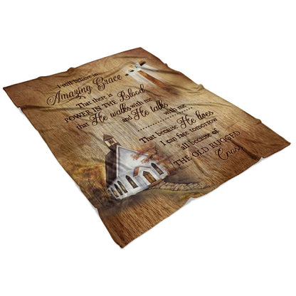 I Still Believe In Amazing Grace 2 Fleece Blanket - Christian Blanket - Bible Verse Blanket