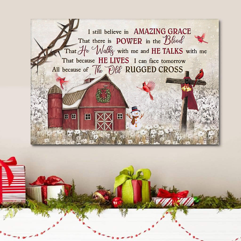 I Still Believe In Amazing Grace Christmas Wall Art Canvas Christian Gifts - Religious Posters