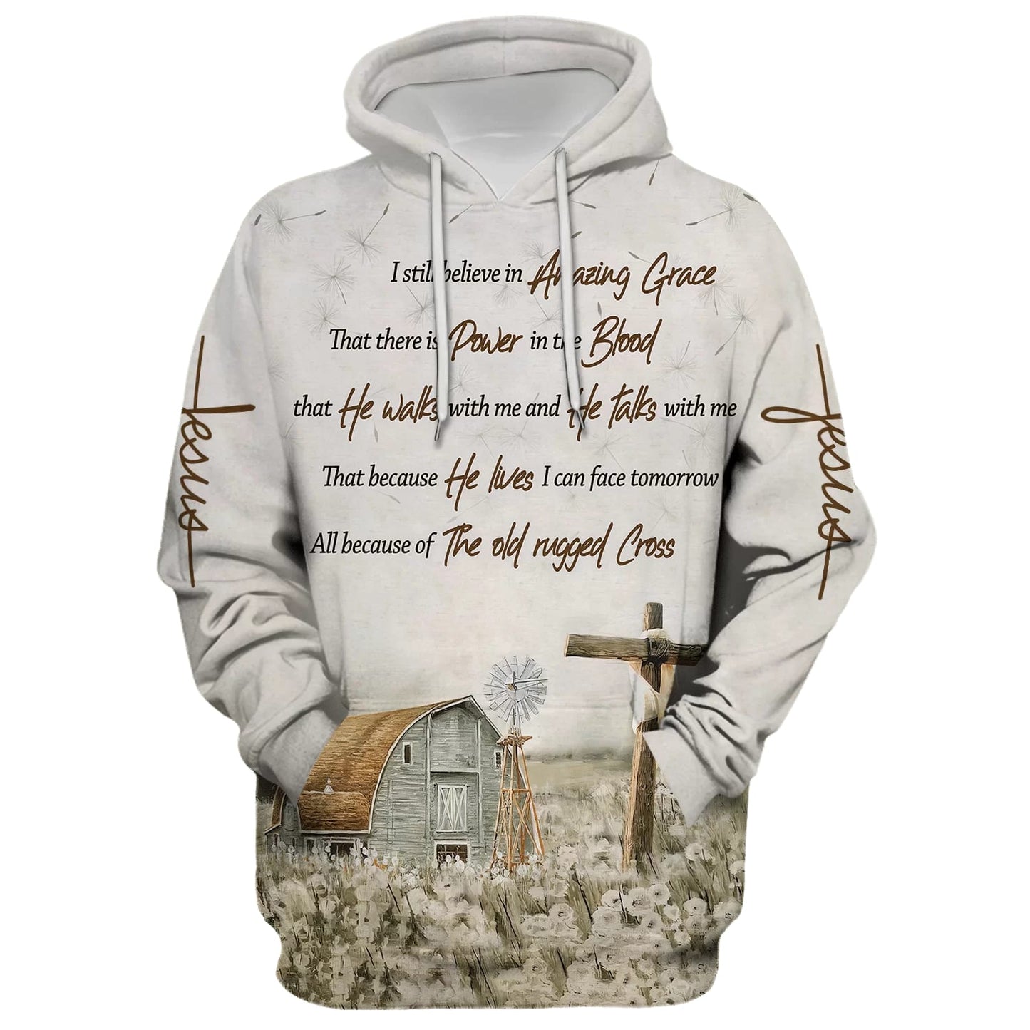 I Still Believe In Amazing Grace That There Is Power In The Blood Hoodie - Men & Women Christian Hoodie - 3D Printed Hoodie