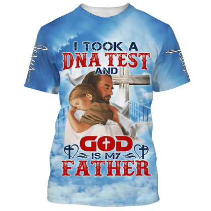 I Took A Dna Test And God Is My Father Jesus And Baby 3D All Over Printed Shirt for Men and Women