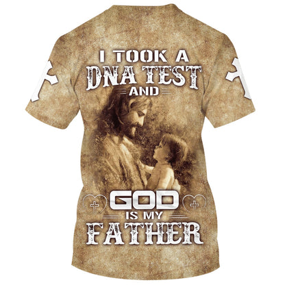 I Took A Dna Test And God Is My Father Shirts - Jesus And Baby 3d Shirts - Christian T Shirts For Men And Women