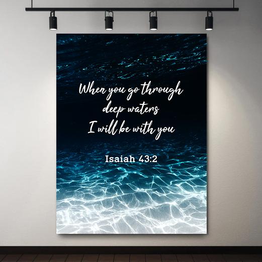 I Will Be With You Canvas - Religious Canvas Art - Christian Canvas Wall Art - Ciaocustom