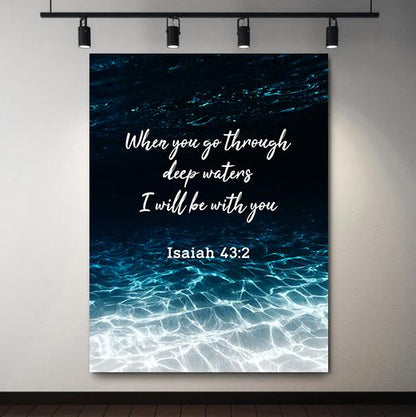 I Will Be With You Canvas - Religious Canvas Art - Christian Canvas Wall Art - Ciaocustom