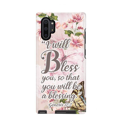 I Will Bless You So That You Will Be A Blessing Genesis 122 Phone Case - Scripture Phone Cases - Iphone Cases Christian